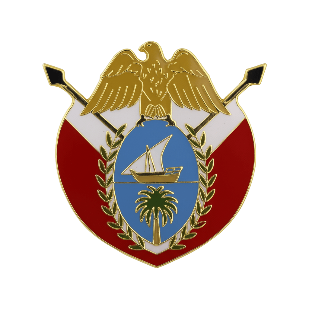 Dubai Coat of Arms Metal Phone Sticker With 3M Sticky Backing - StickyPins