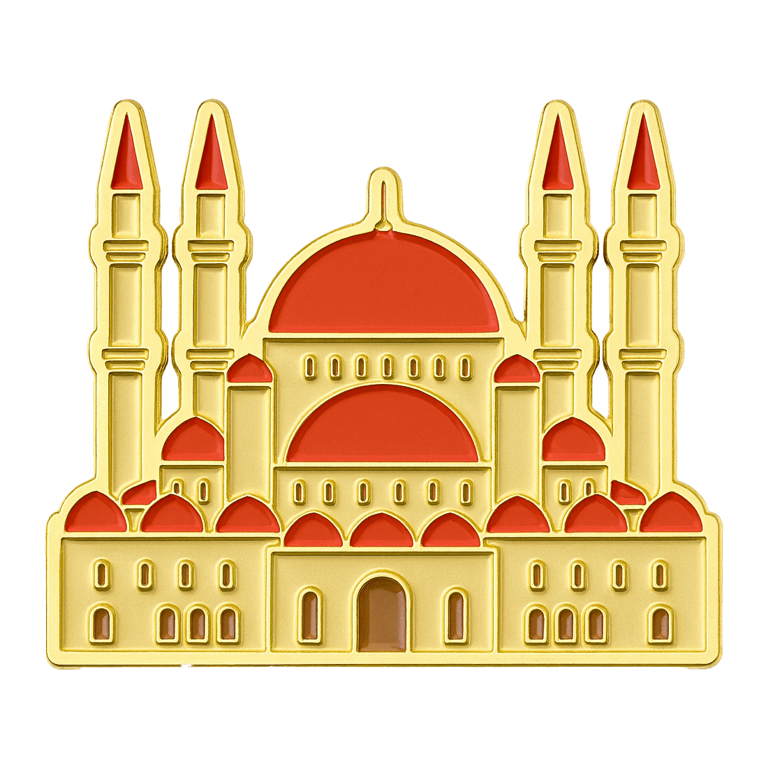 Sulaiman Al - Rajhi Mosque Hail Metal Phone Sticker With 3M Sticky Backing - StickyPins