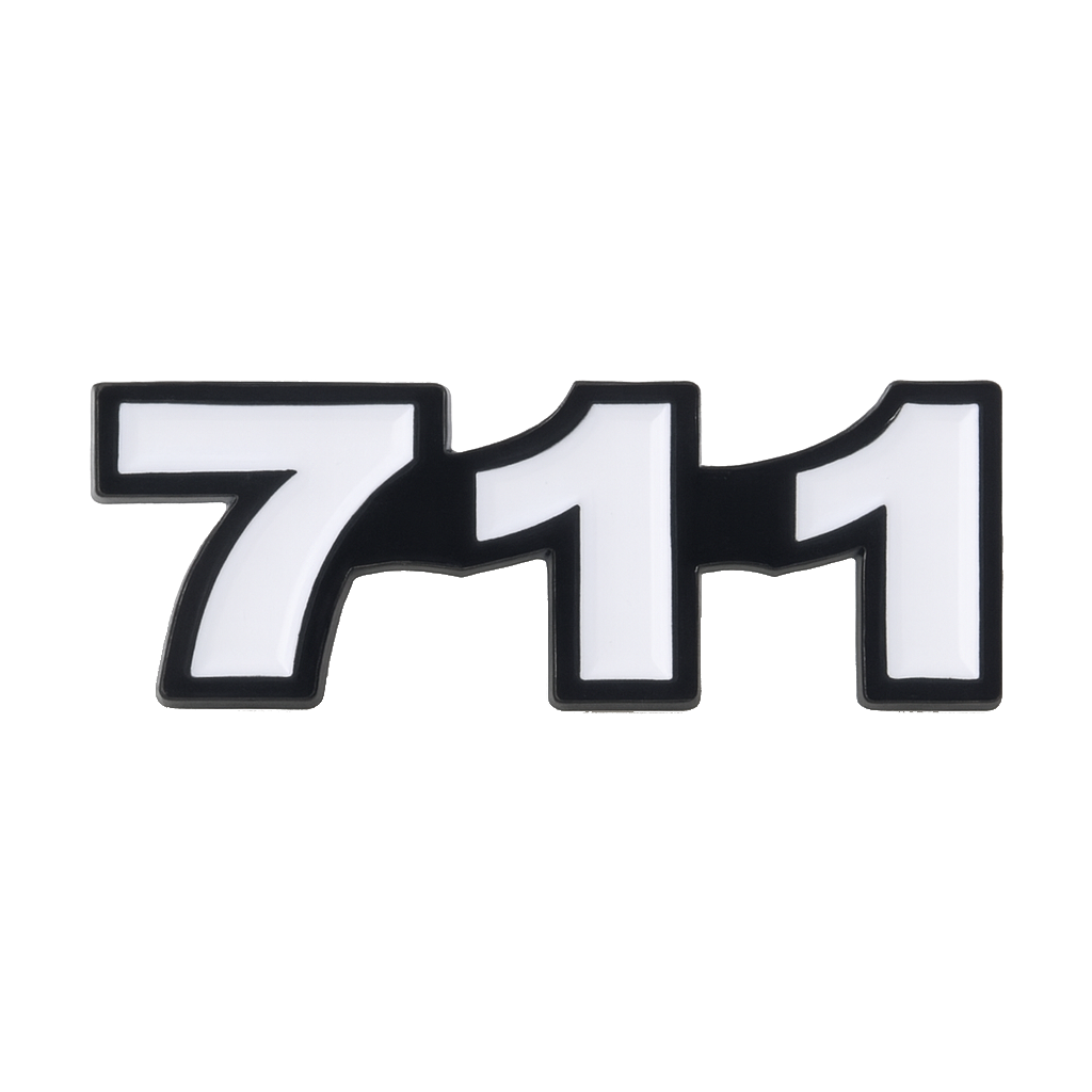 Saudi 711 Metal Phone Sticker Tribal Code With 3M Sticky Backing