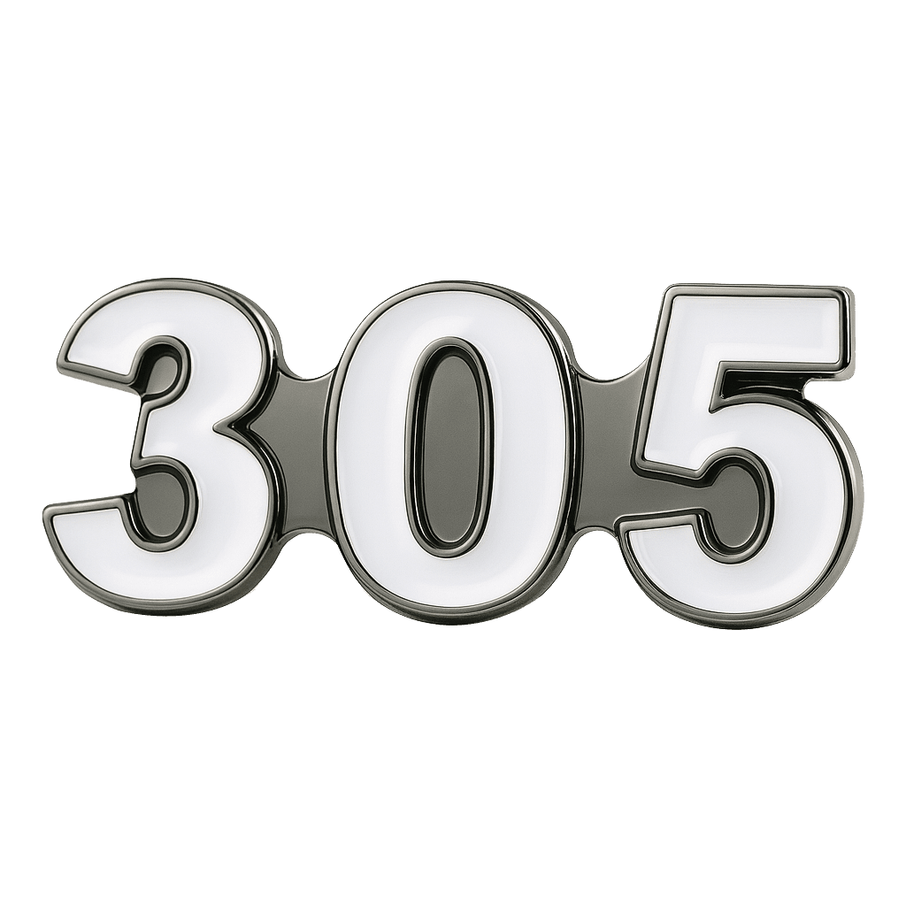 Saudi 305 Metal Sticker Tribal Code With 3M Sticky Backing - StickyPins