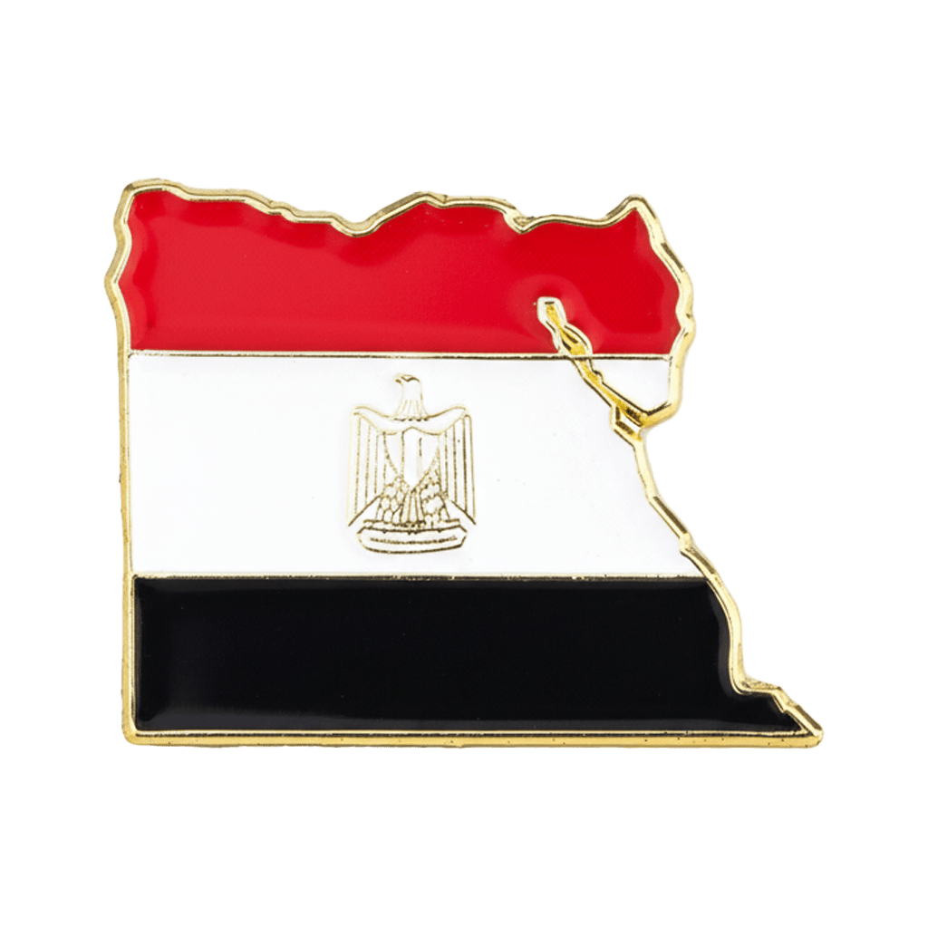 Egypt Map Flag Metal Sticker With 3M Sticky Backing - StickyPins