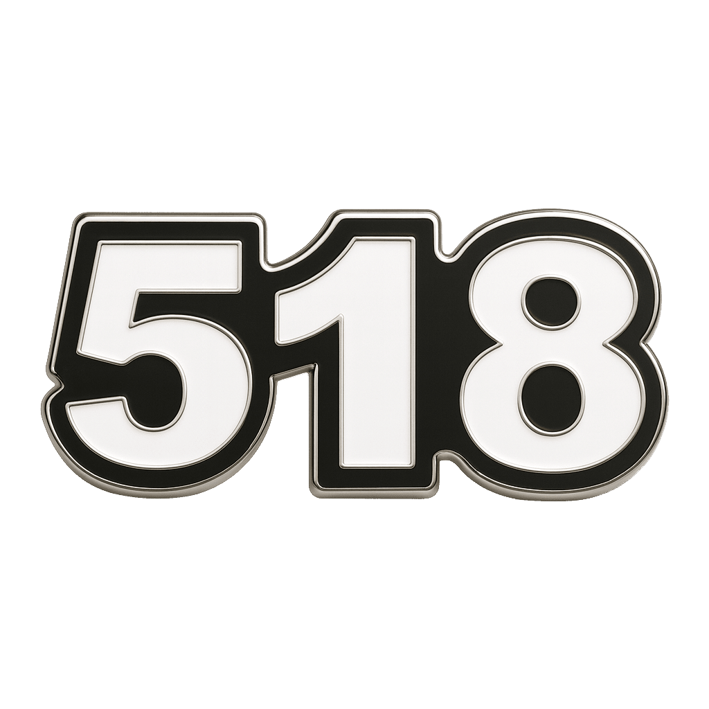 Saudi 518 Metal Sticker Tribal Code With 3M Sticky Backing - StickyPins
