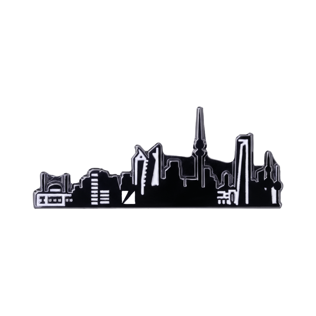 Kuwait Cityscape Metal Phone Sticker With 3M Sticky Backing - StickyPins