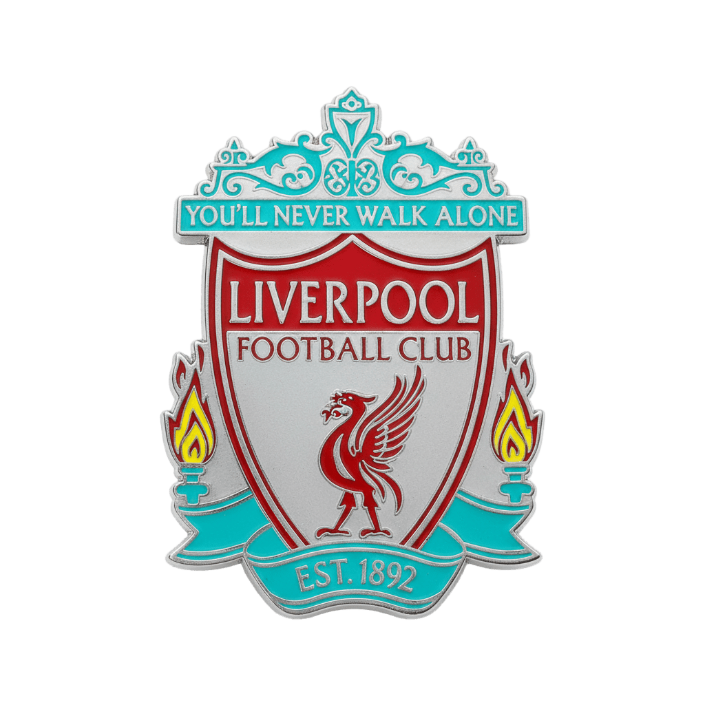 Liverpool FC Logo Crest Metal Sticker With 3M Sticky Backing - StickyPins