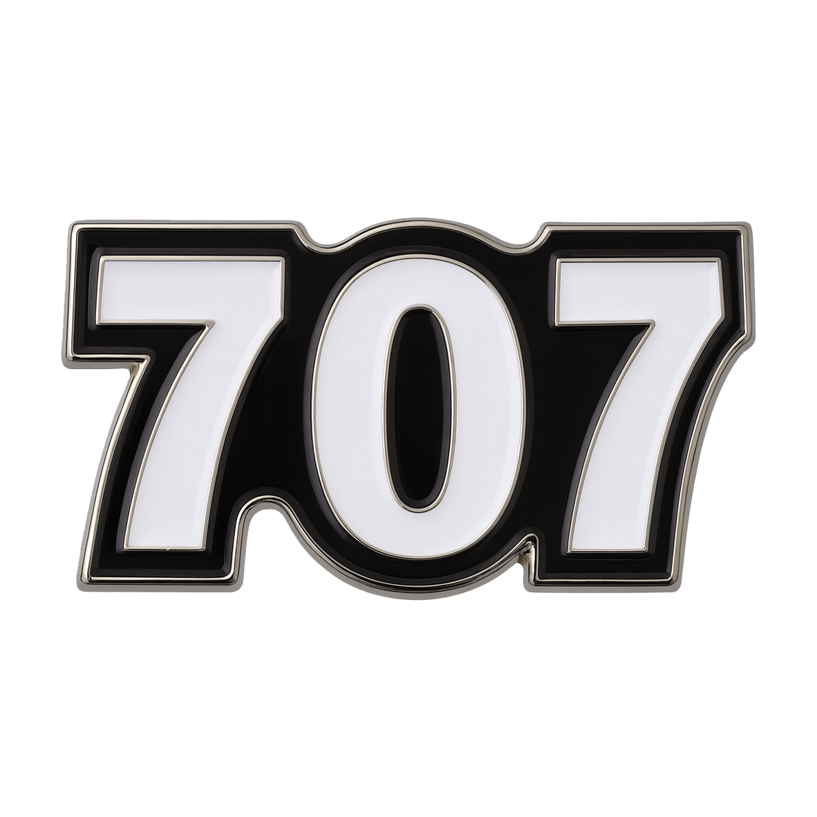 Saudi 707 Metal Phone Sticker Tribal Code With 3M Sticky Backing