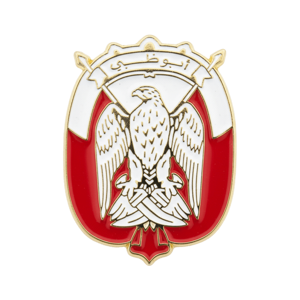 Abu Dhabi Coat of Arms Metal Phone Sticker With 3M Sticky Backing - StickyPins