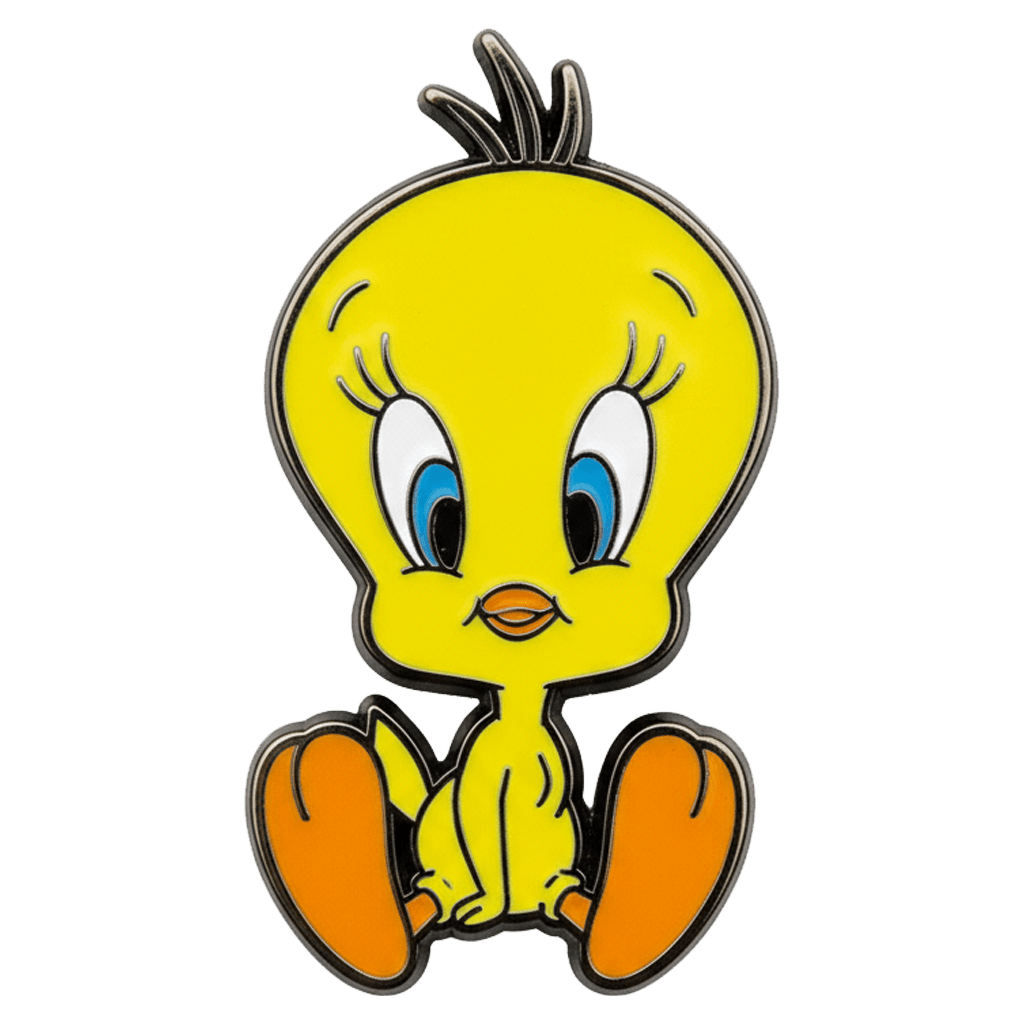 Tweety Metal Sticker With 3M Sticky Backing - StickyPins