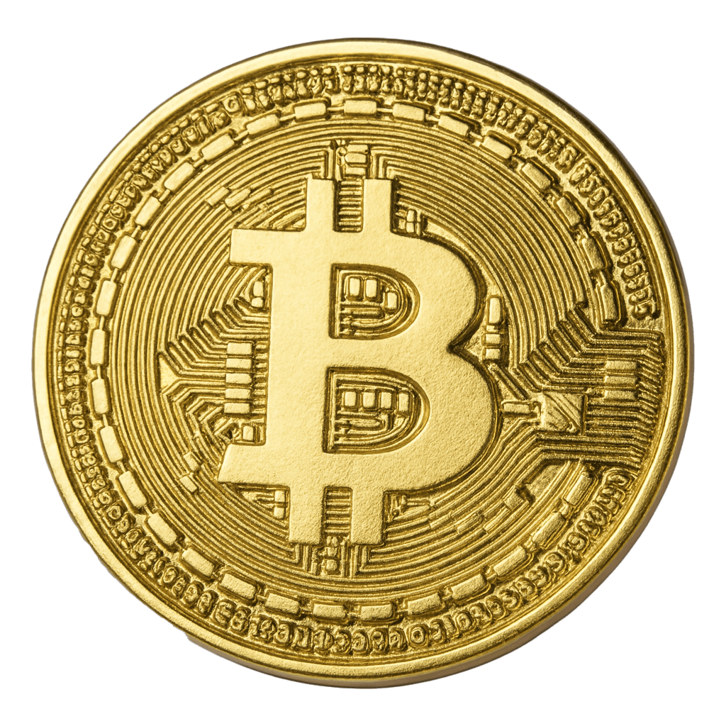 Bitcoin Gold Metal Phone Sticker With 3M Sticky Backing - StickyPins