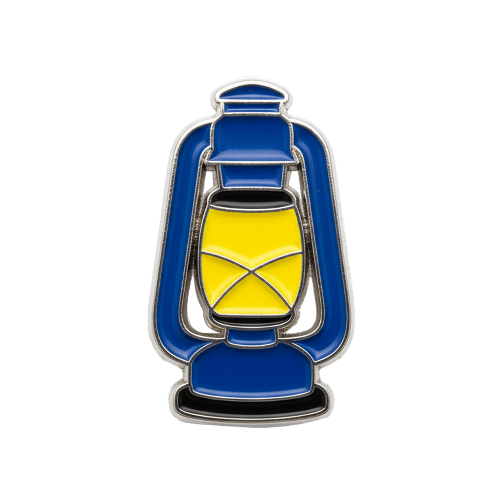 Gas Lamp Metal Phone Sticker With 3M Sticky Backing - StickyPins