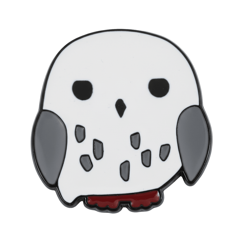 Hedwig Cartoon Metal Sticker With 3M Sticky Backing - StickyPins