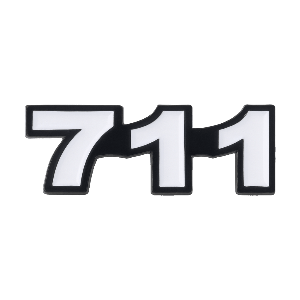 Saudi 711 Metal Phone Sticker Tribal Code With 3M Sticky Backing - StickyPins