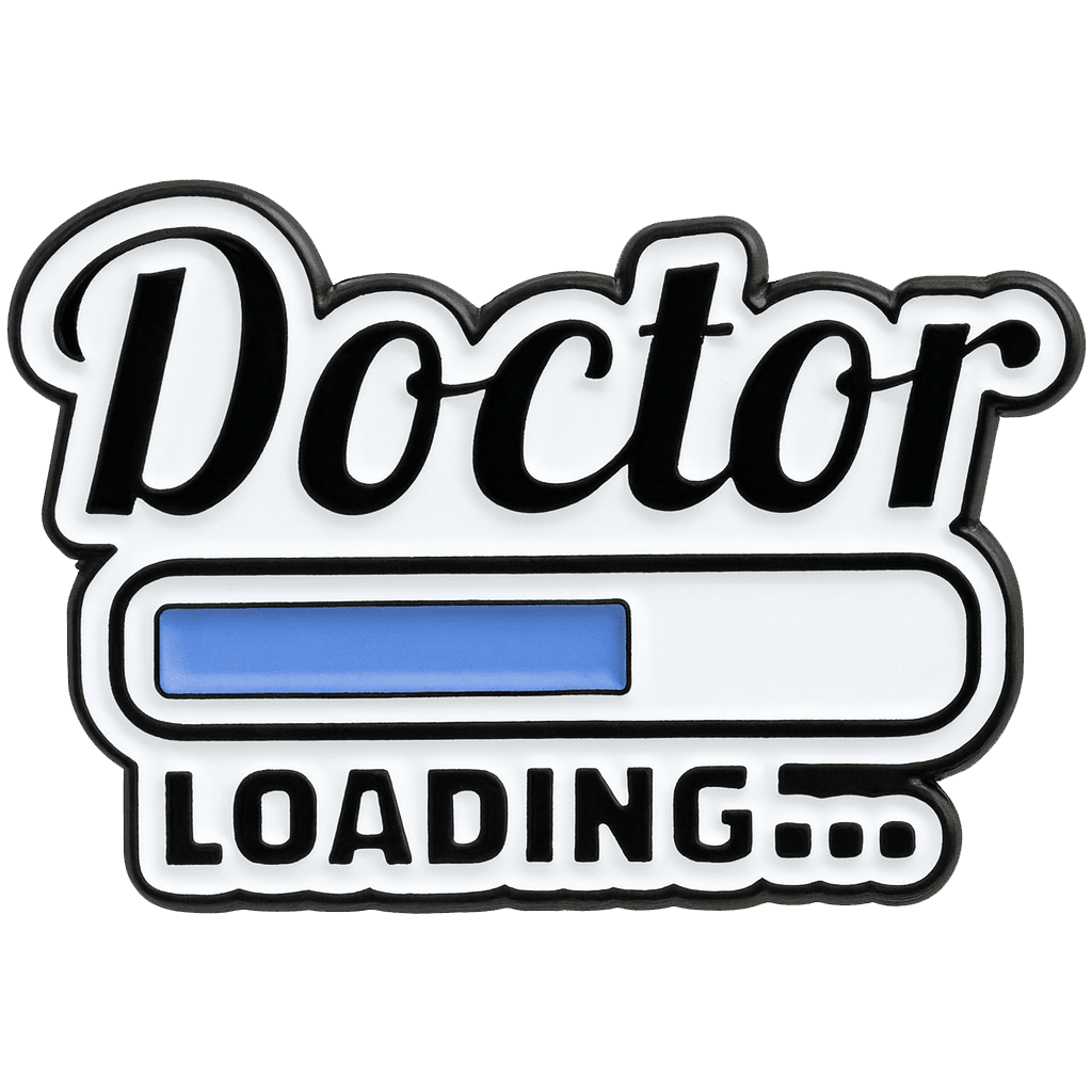 Doctor Loading Metal Sticker With 3M Sticky Backing - StickyPins