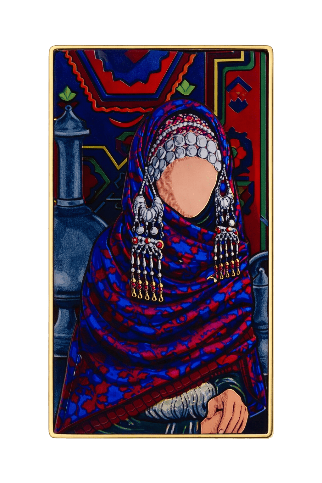 Kurdish Folk Singer Metal Phone Sticker With 3M Sticky Backing - StickyPins