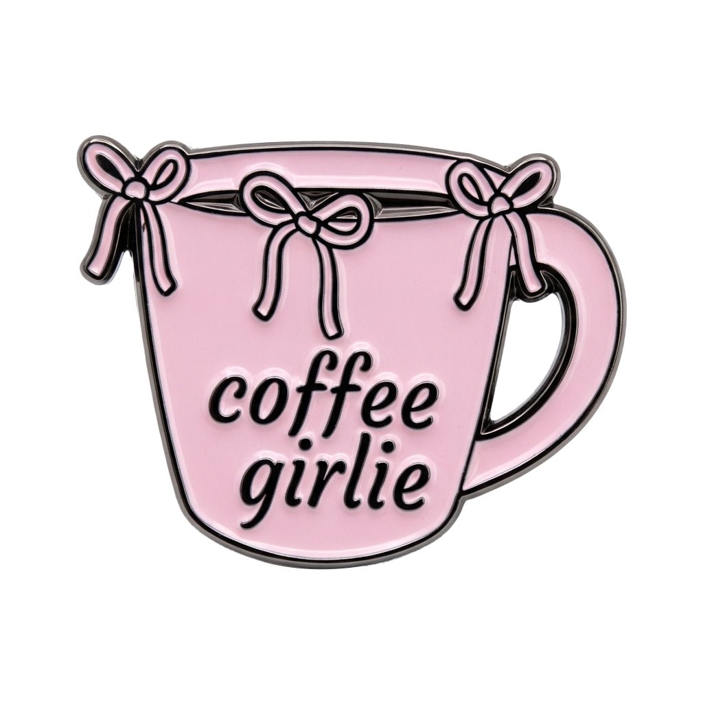 Coffee Girlie Metal Phone Sticker With 3M Sticky Backing - StickyPins