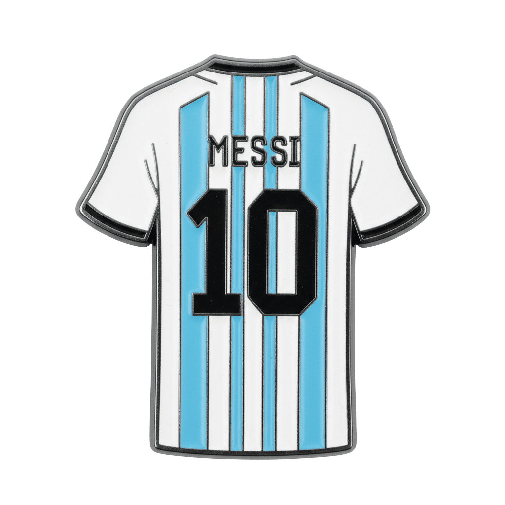 Lionel Messi 10 Argentina Jersey Metal Phone Sticker With 3M Sticky Backing - StickyPins