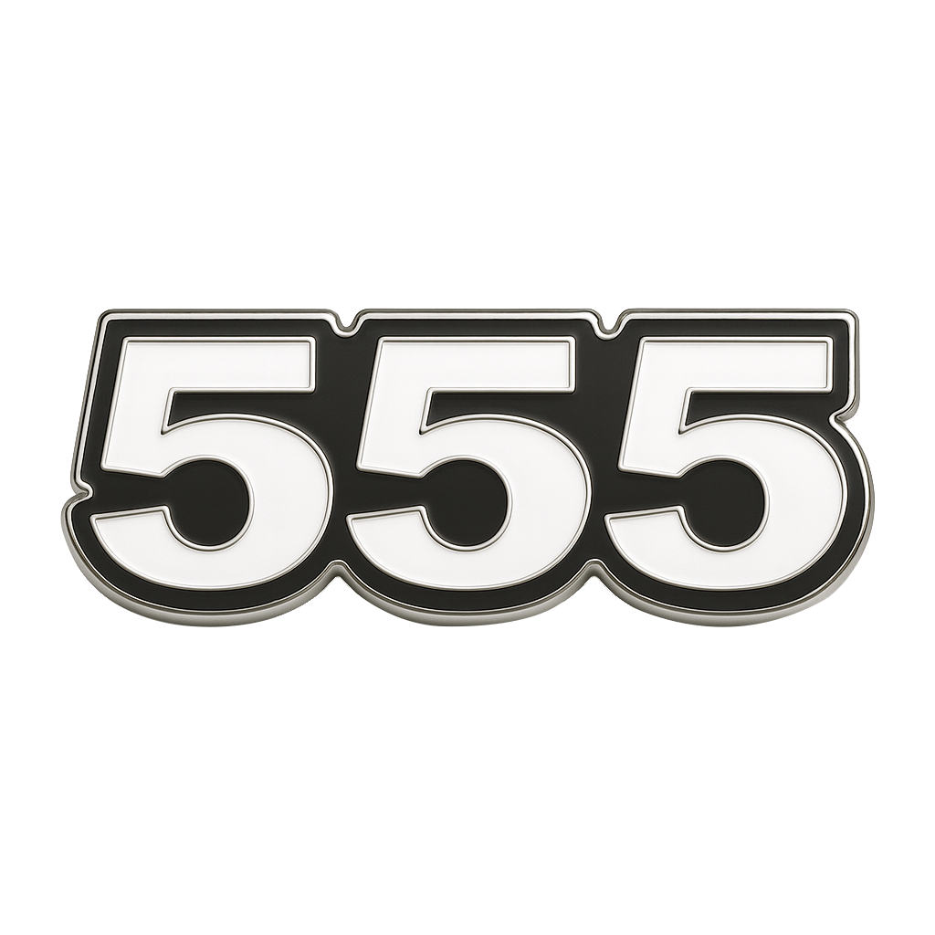 Saudi 555 Metal Phone Sticker Tribal Code With 3M Sticky Backing