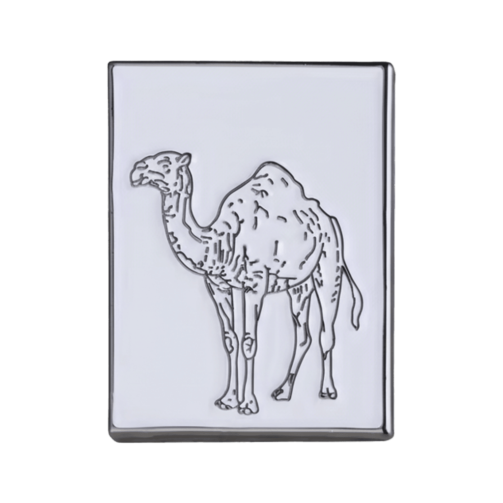 Camel Outline Metal Phone Sticker With 3M Sticky Backing - StickyPins