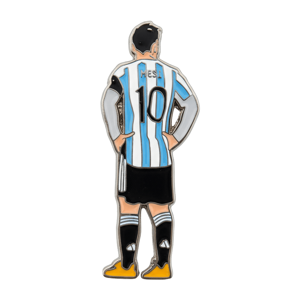 Lionel Messi Argentina 10 Metal Sticker With 3M Sticky Backing - StickyPins