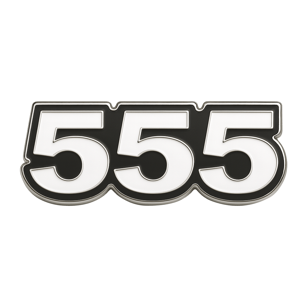 Saudi 555 Metal Phone Sticker Tribal Code With 3M Sticky Backing - StickyPins