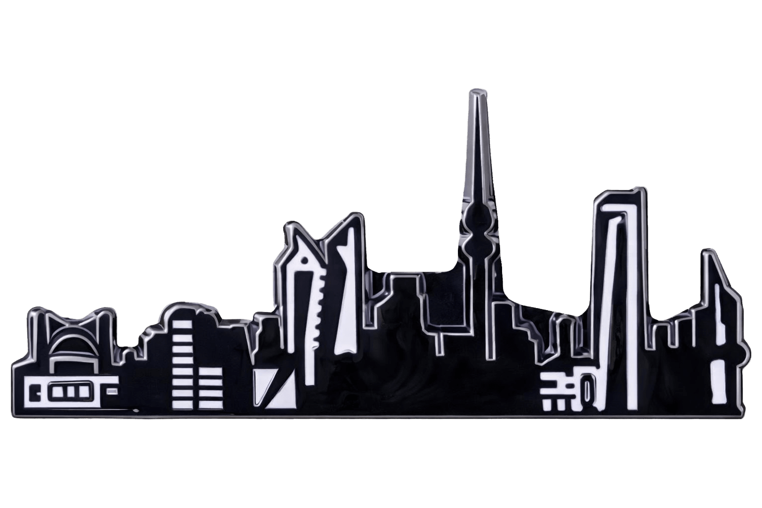 Kuwait Cityscape Metal Phone Sticker With 3M Sticky Backing - StickyPins