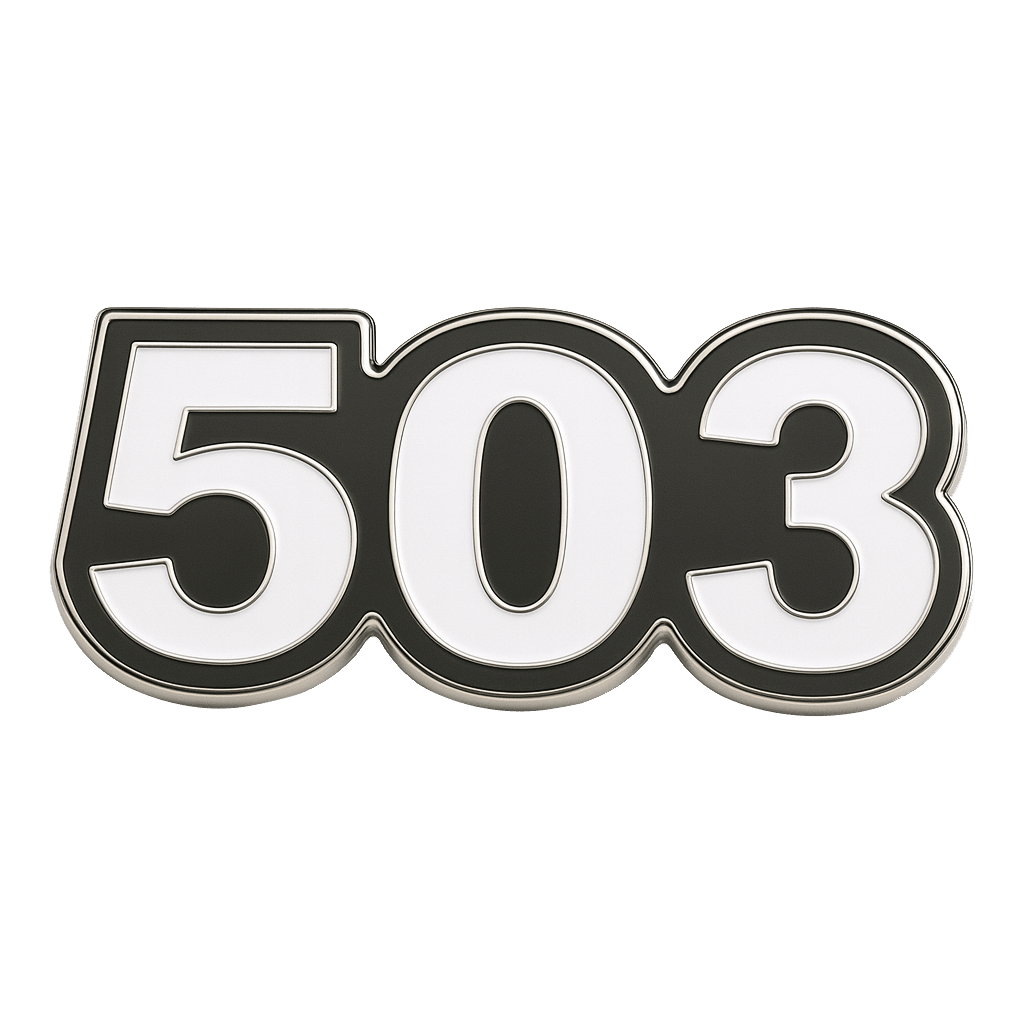 Saudi 503 Metal Phone Sticker Tribal Code With 3M Sticky Backing - StickyPins