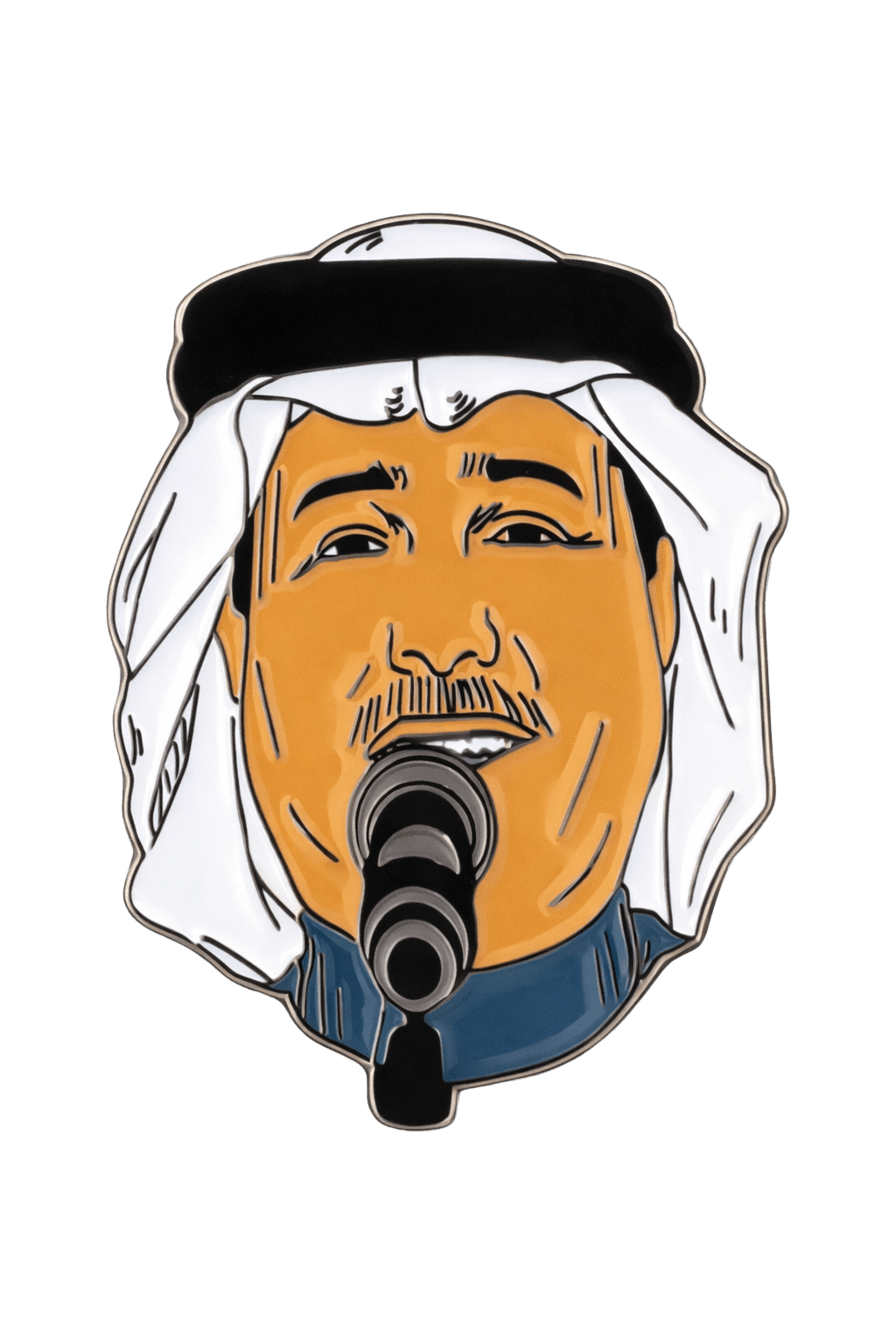 Mohammed Abdu Metal Phone Sticker With 3M Sticky Backing - StickyPins