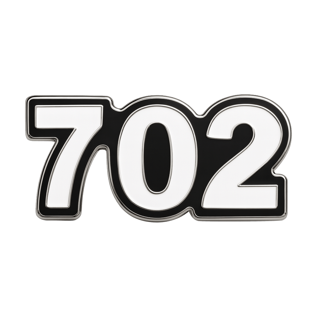 Saudi 702 Metal Phone Sticker Tribal Code With 3M Sticky Backing - StickyPins