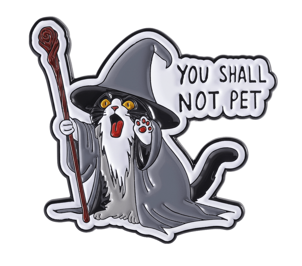 You Shall Not Pet Metal Phone Sticker with 3M Sticky Backing - StickyPins