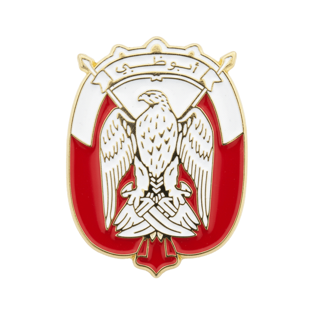 Abu Dhabi Coat of Arms Metal Phone Sticker With 3M Sticky Backing - StickyPins