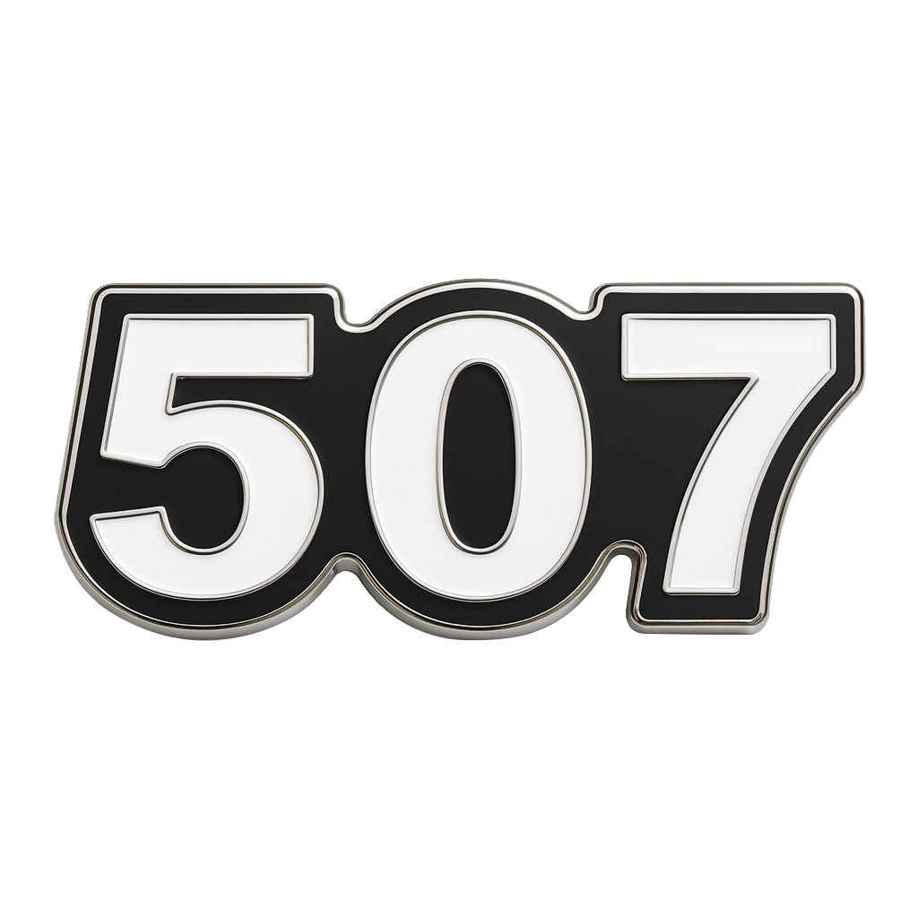 Saudi 507 Metal Phone Sticker Tribal Code With 3M Sticky Backing
