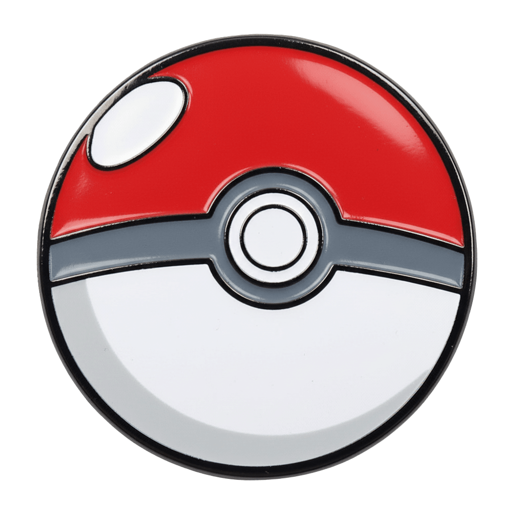 Poké Ball Metal Sticker With 3M Sticky Backing - StickyPins