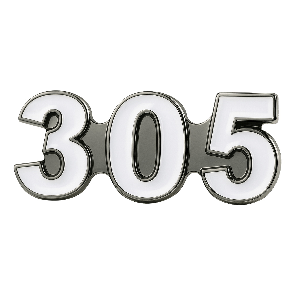 Saudi 305 Metal Phone Sticker Tribal Code With 3M Sticky Backing - StickyPins