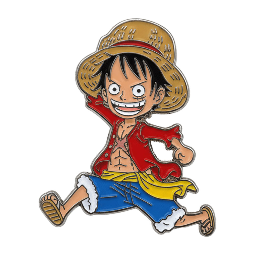 Monkey D. Luffy Running Metal Sticker With 3M Sticky Backing - StickyPins