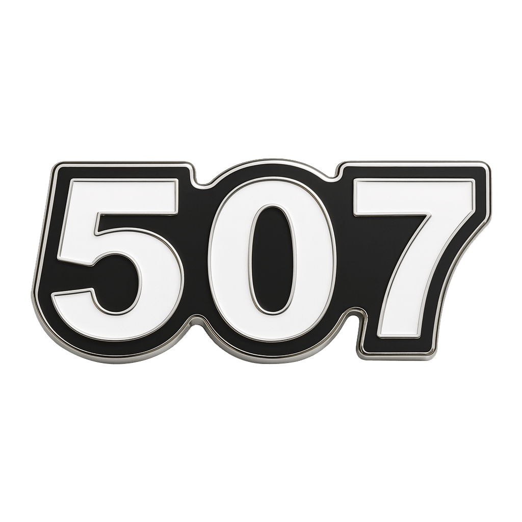 Saudi 507 Metal Phone Sticker Tribal Code With 3M Sticky Backing - StickyPins