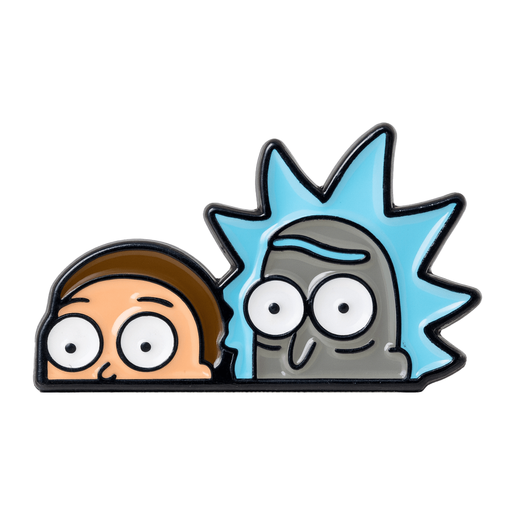Rick and Morty Metal Sticker With 3M Sticky Backing - StickyPins