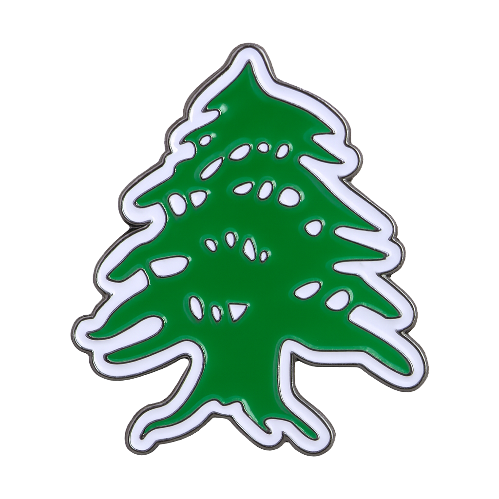 Lebanon Tree Emblem Metal Phone Sticker With 3M Sticky Backing