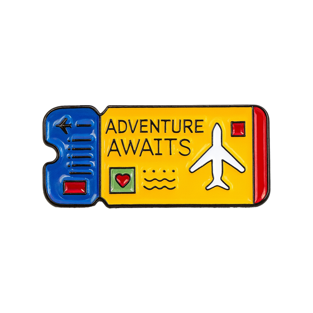 Adventure Awaits Metal Phone Sticker With 3M Sticky Backing