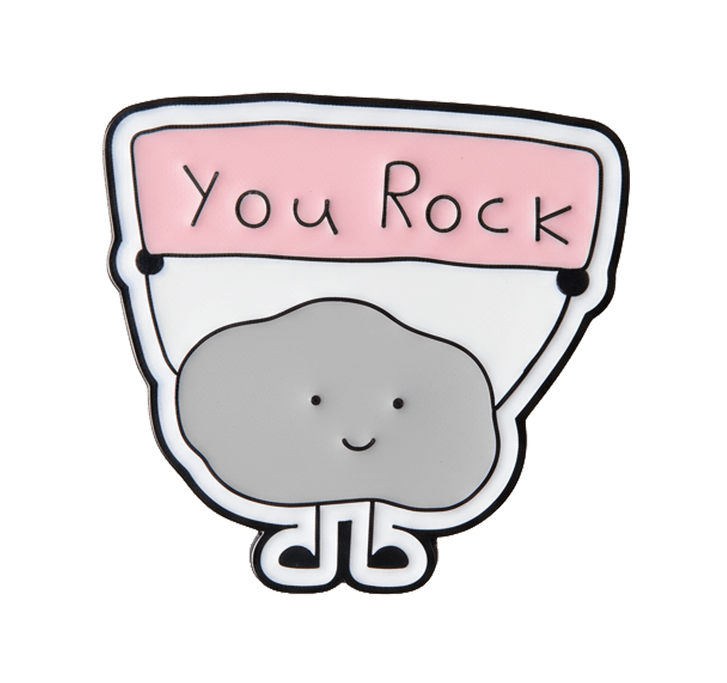 You Rock Cute Metal Phone Sticker With 3M Sticky Backing - StickyPins