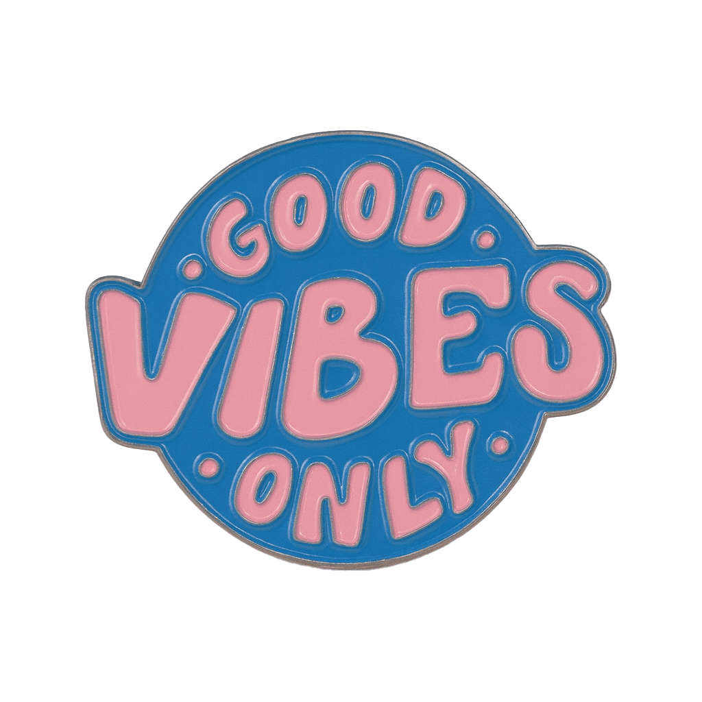 Good Vibes Only Metal Sticker With 3M Sticky Backing - StickyPins