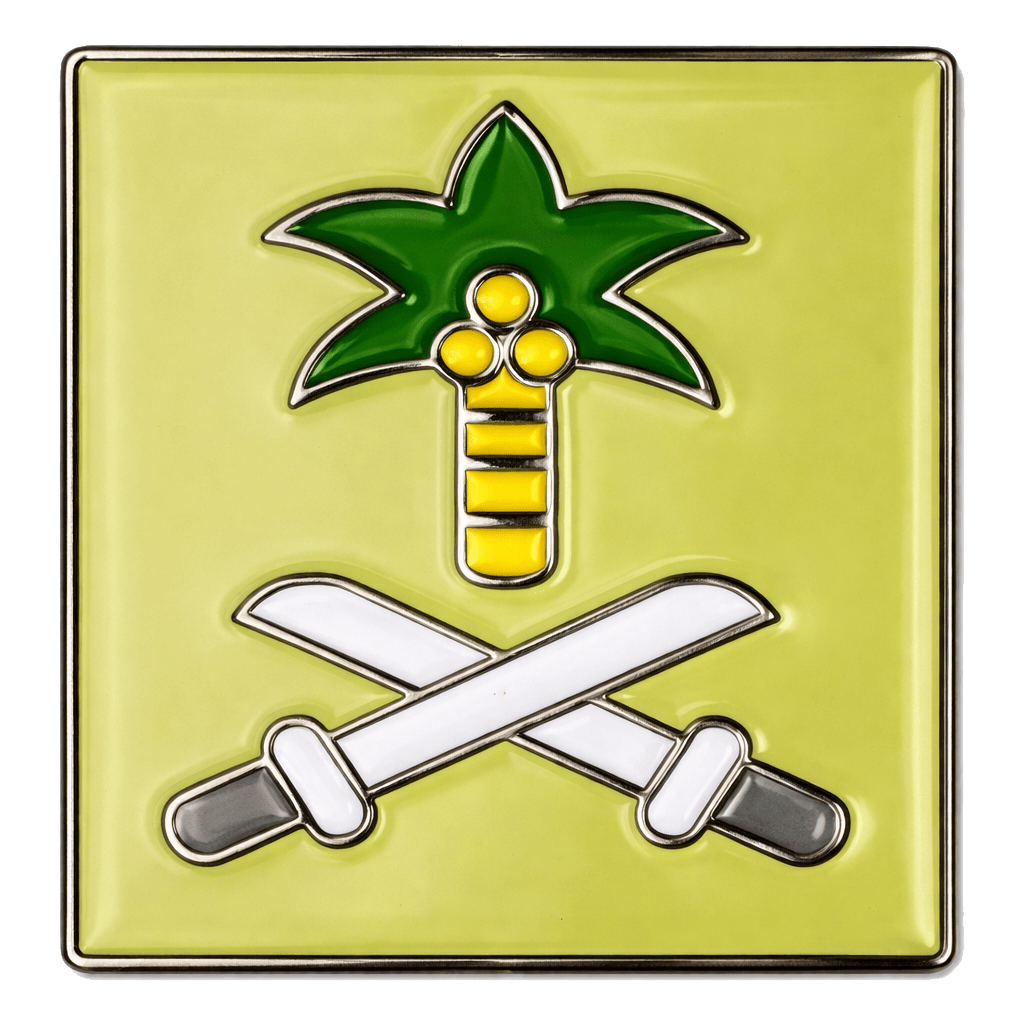 Cartoon Saudi Emblem Metal Phone Sticker With 3M Sticky Backing - StickyPins