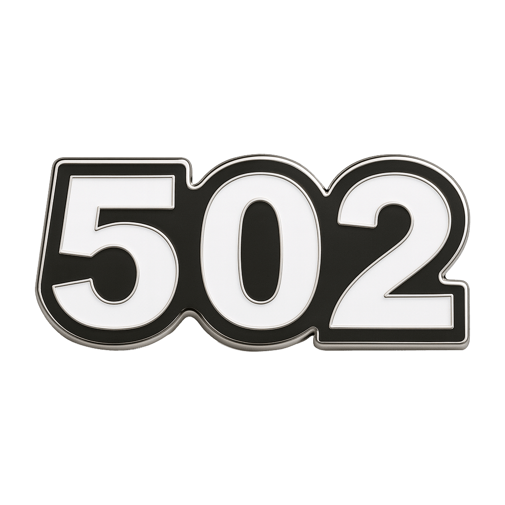 Saudi 502 Metal Sticker Tribal Code With 3M Sticky Backing - StickyPins