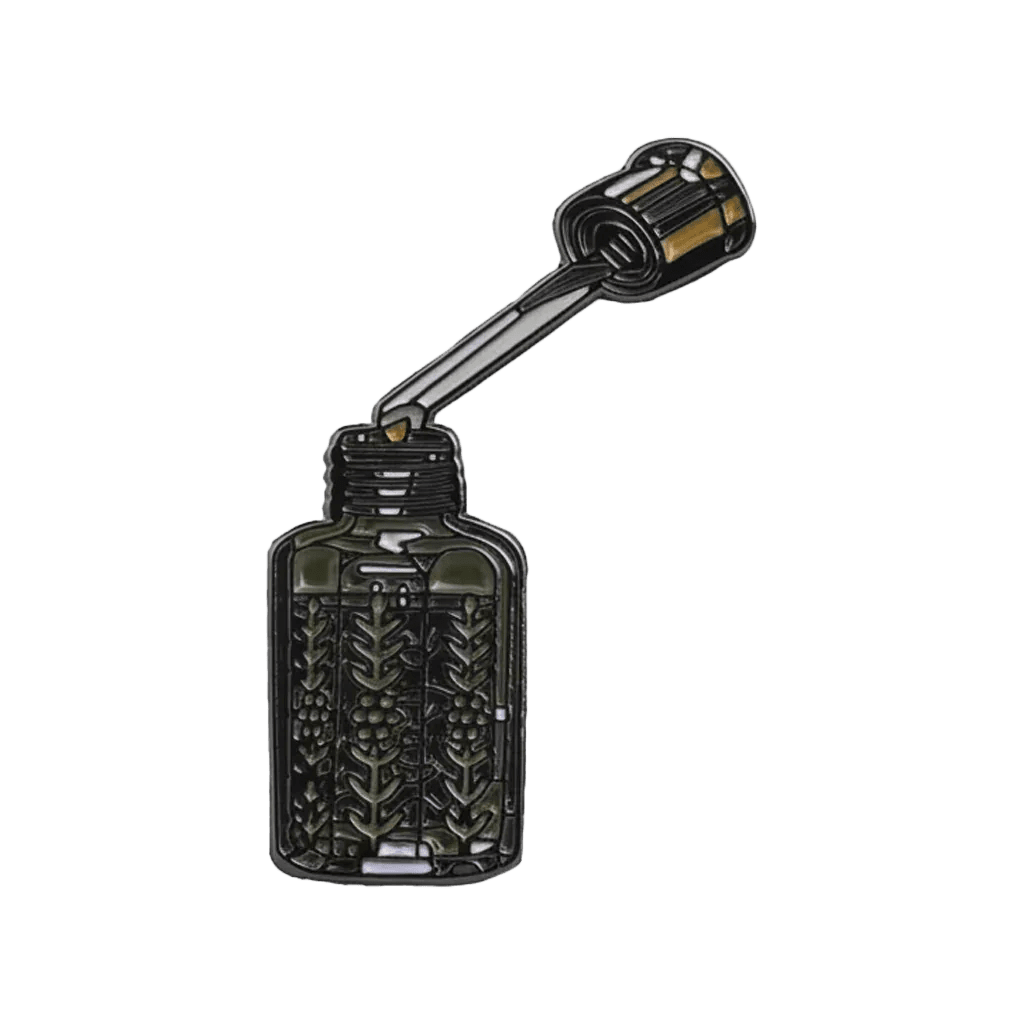 Black Perfume Bottle Metal Sticker With 3M Sticky Backing - StickyPins
