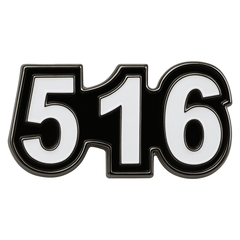 Saudi 516 Metal Sticker Tribal Code With 3M Sticky Backing - StickyPins