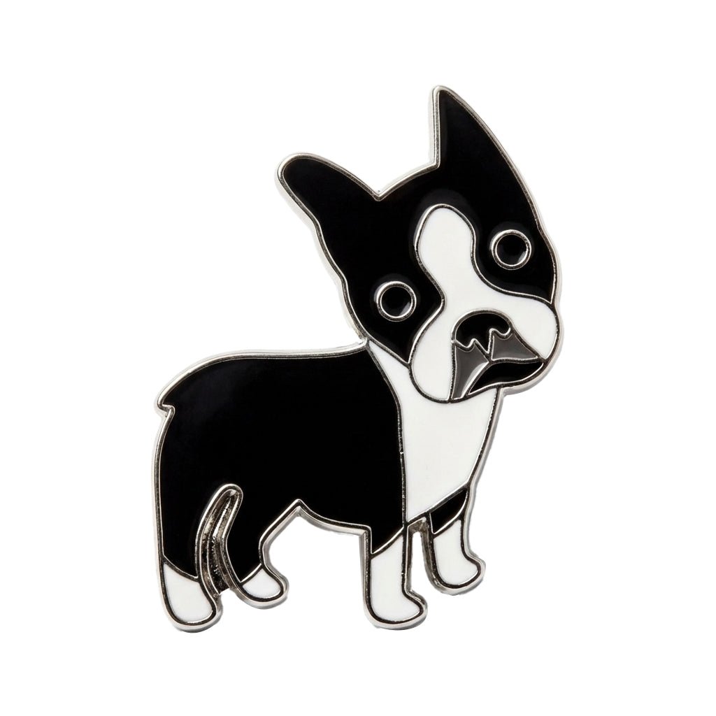 Boston Terrier Dog Metal Phone Sticker With 3M Sticky Backing - StickyPins