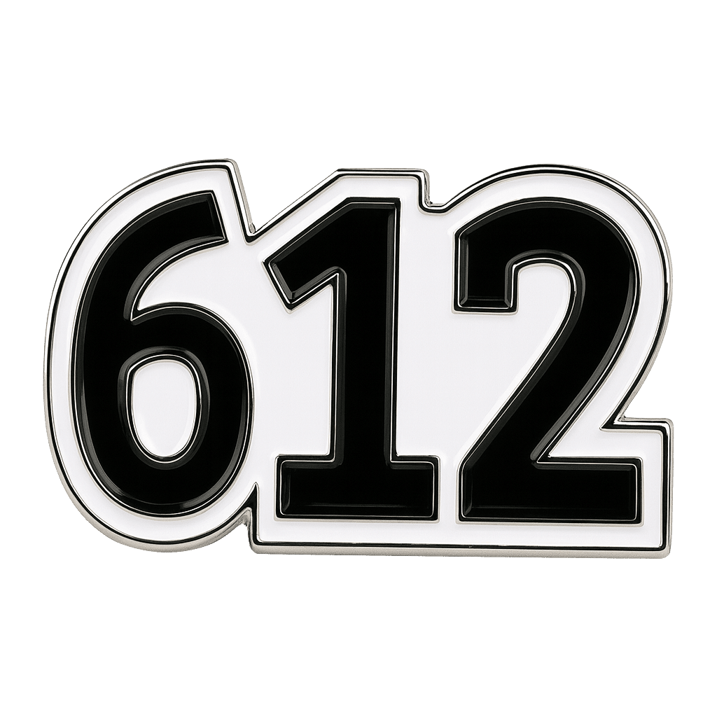 Saudi 612 Metal Sticker Tribal Code With 3M Sticky Backing - StickyPins