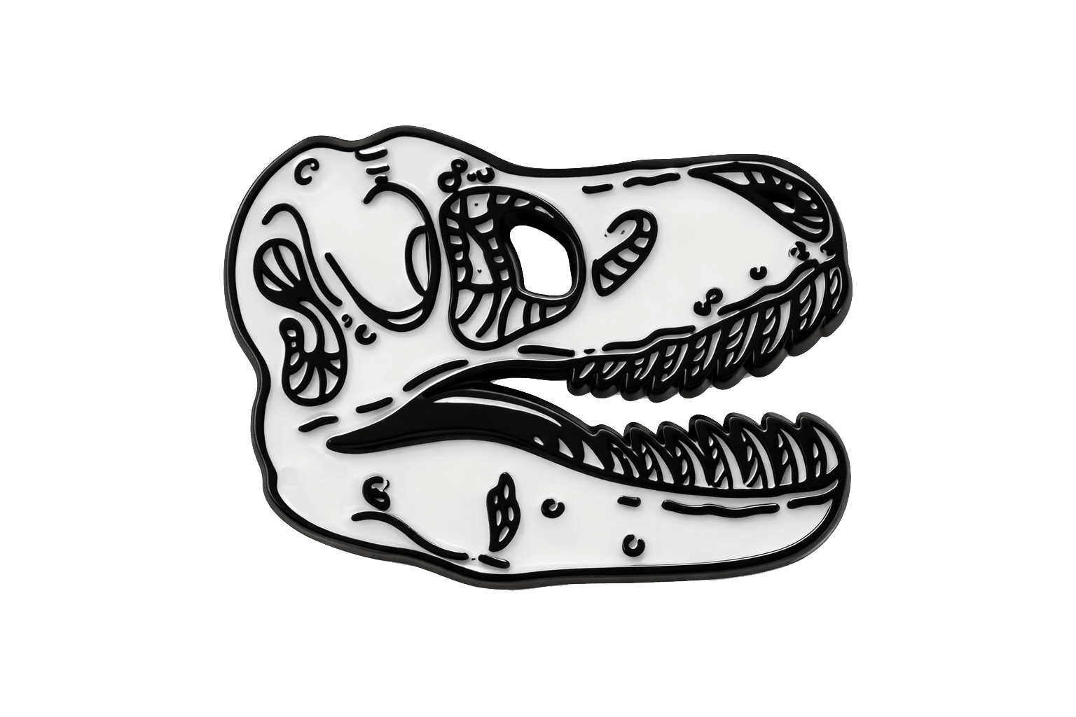 T - Rex Skull Metal Phone Sticker With 3M Sticky Backing - StickyPins