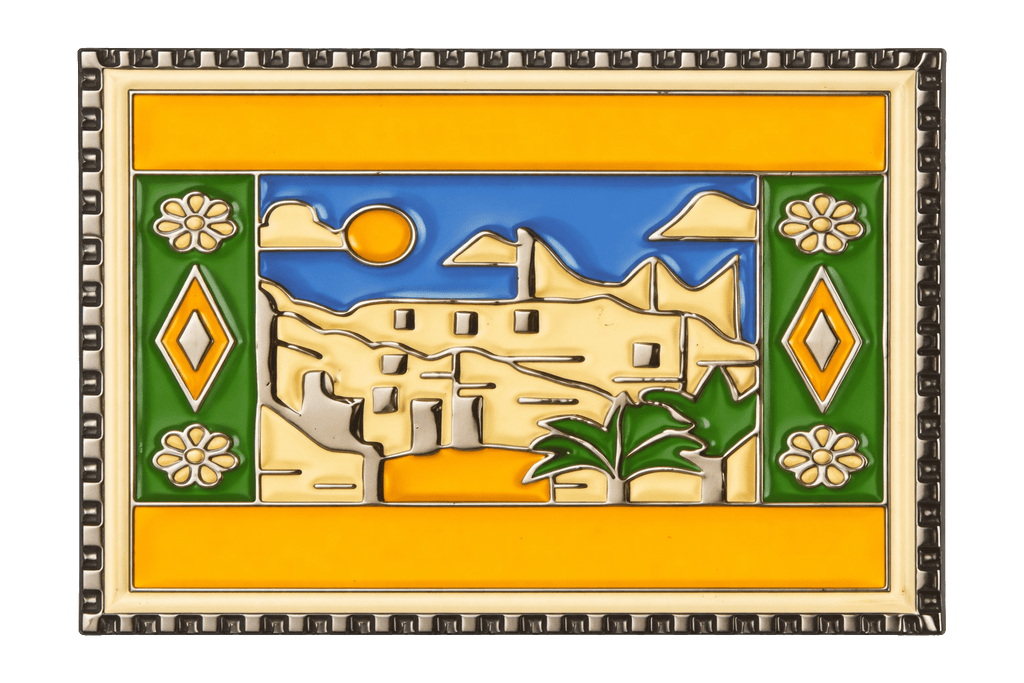 Diriyah At - Turaif Metal Phone Sticker With 3M Sticky Backing - StickyPins