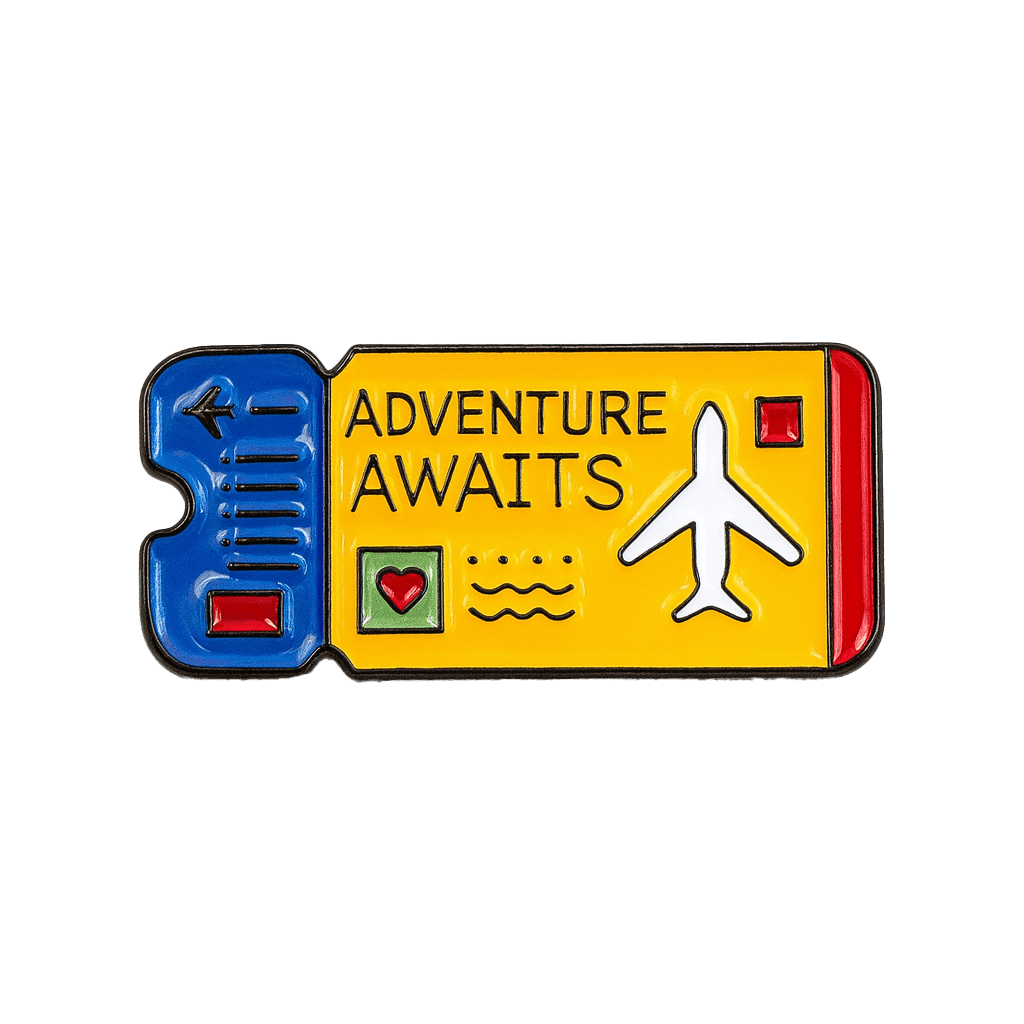 Travel Metal Phone Stickers With 3M Sticky Backing