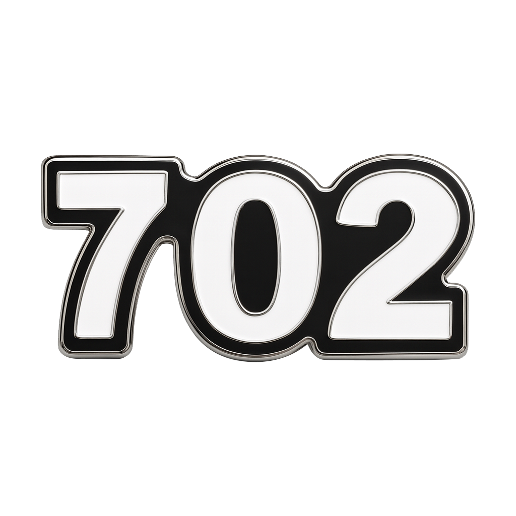 Saudi 702 Metal Phone Sticker Tribal Code With 3M Sticky Backing
