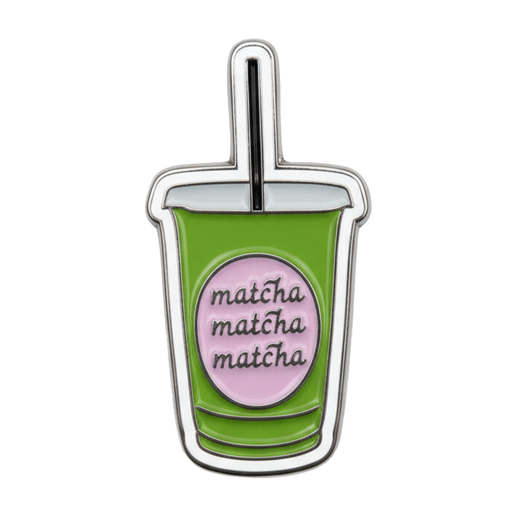 Matcha Matcha Matcha Metal Sticker With 3M Sticky Backing - StickyPins